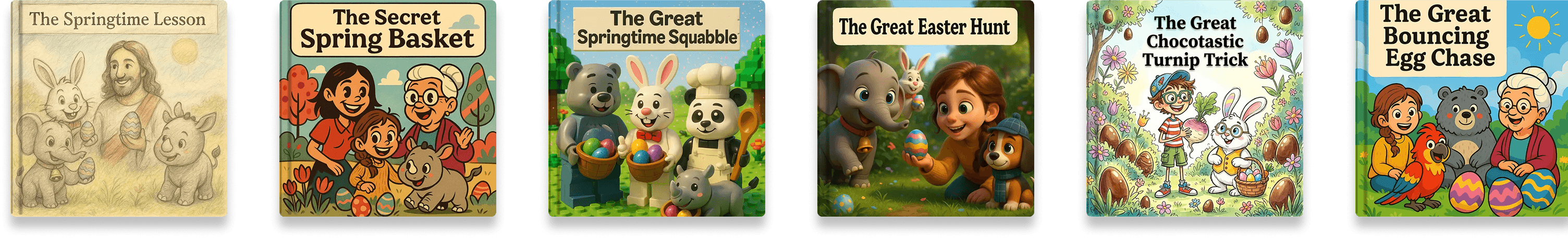 Endless Easter stories bottom row