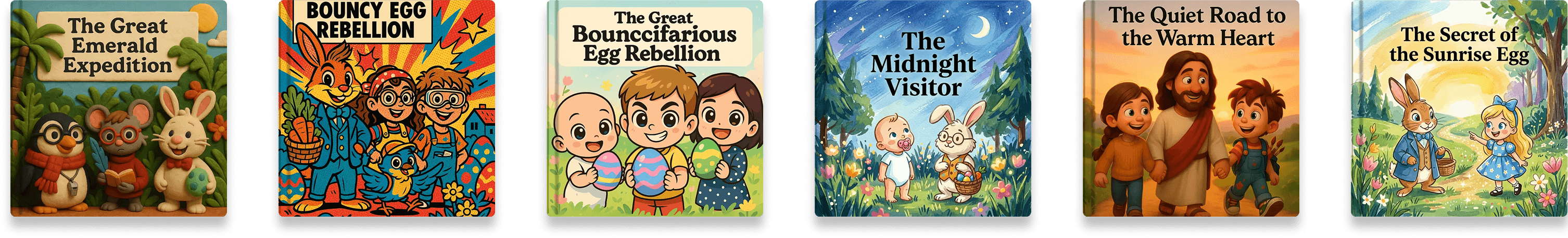 Endless Easter stories top row