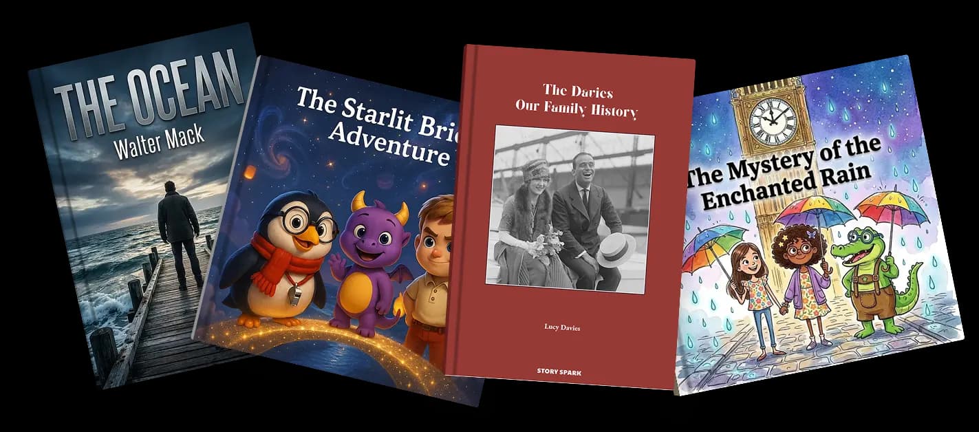Story Spark book creator hero books