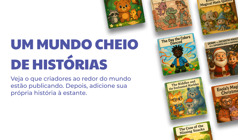 Colagem de livros da comunidade