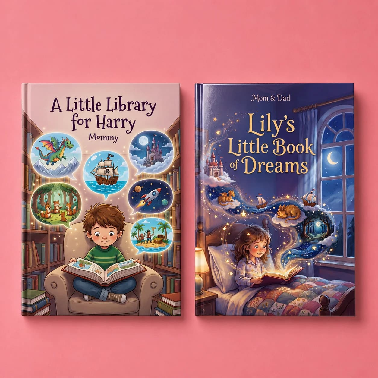 A hardcover book created for bedtime reading