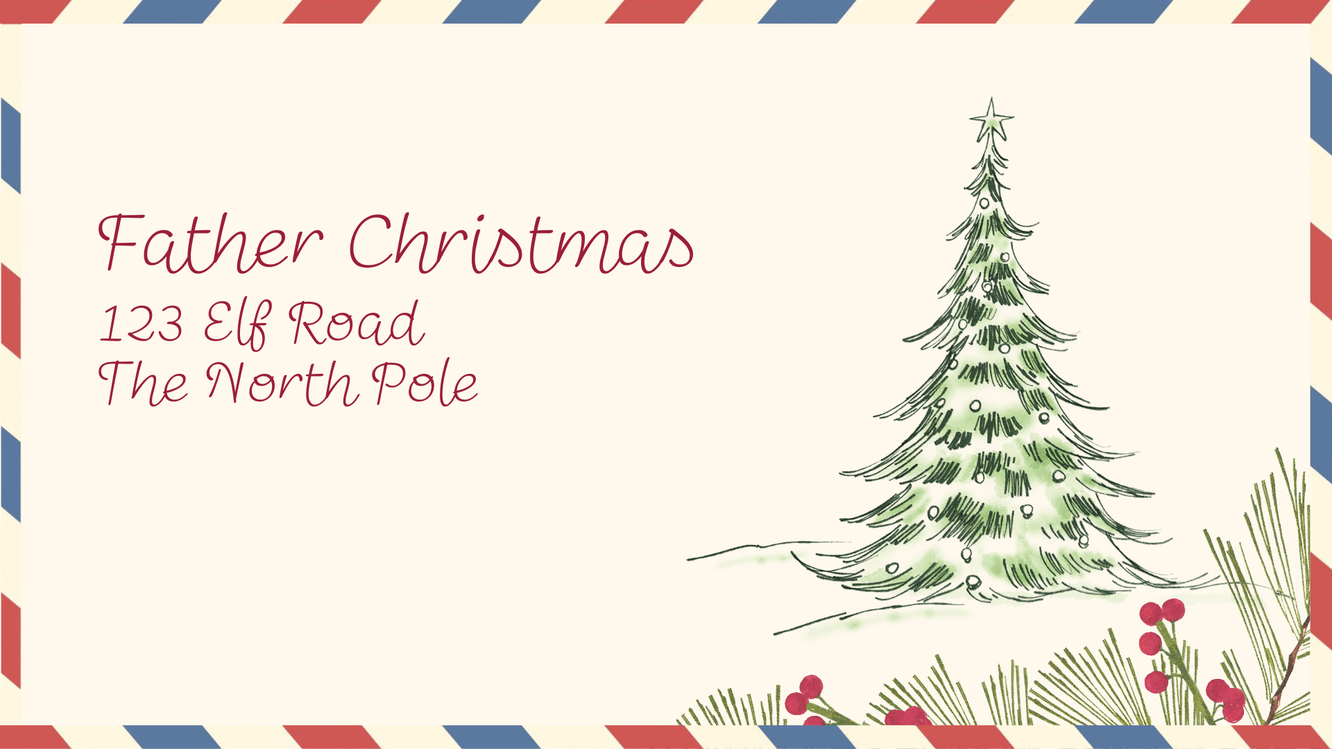 Christmas Letter Template