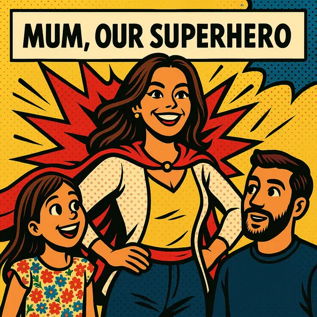 Superhero Mum book cover preview