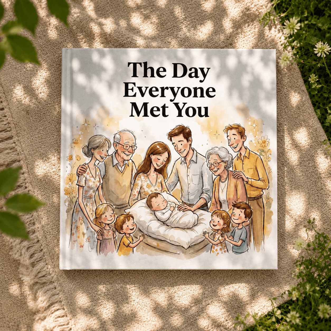 New baby storybook celebrating a growing family