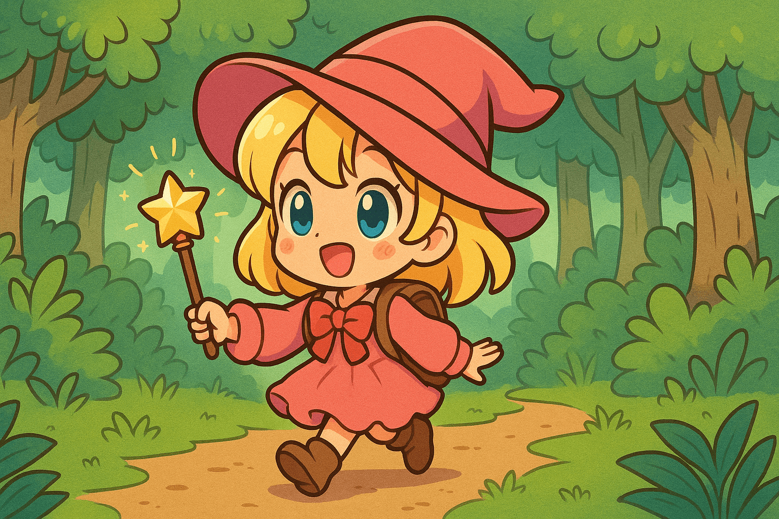 Chibi illustration style