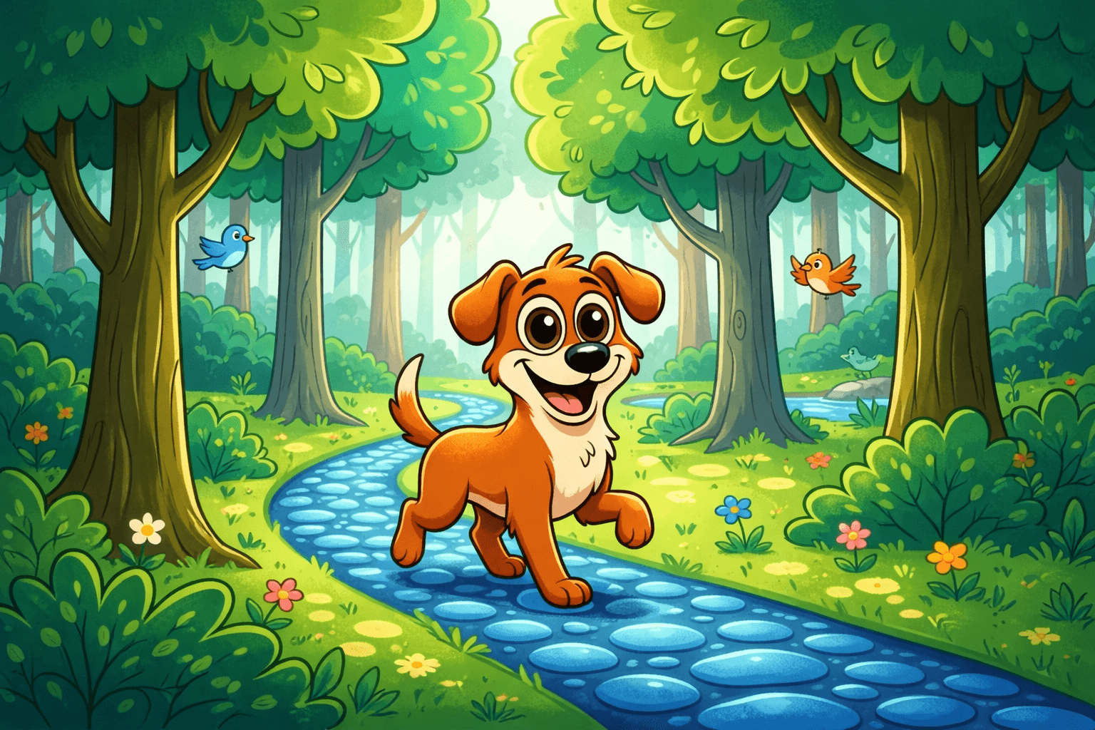 Cartoon illustration style