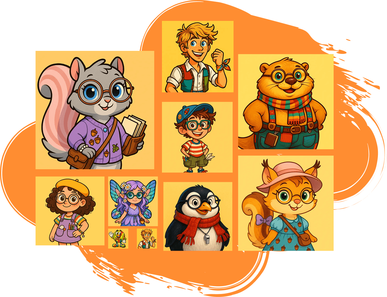 Create from scratch character examples