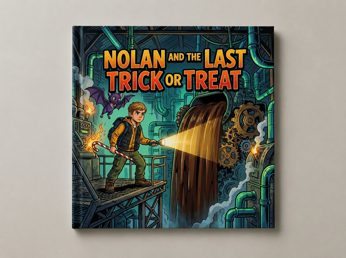 Halloween trick or treat comic book cover