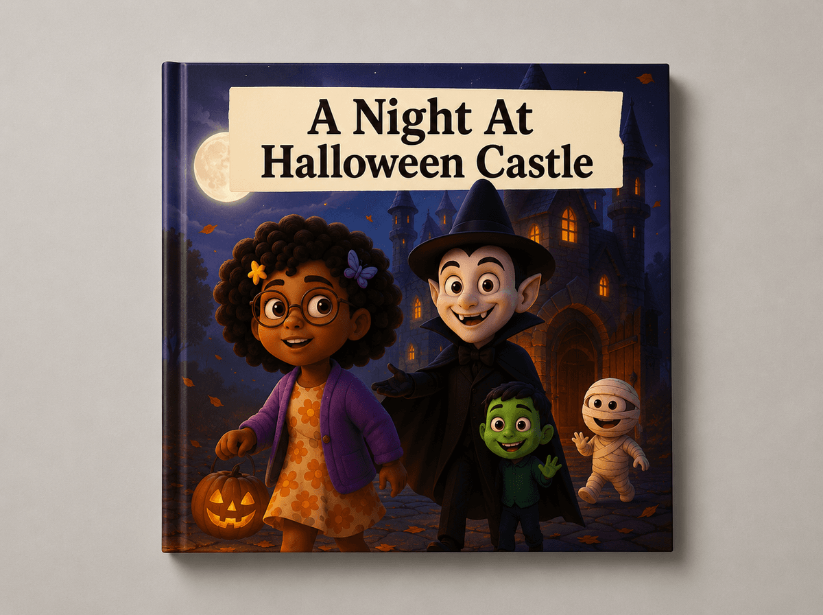 Halloween castle storybook cover