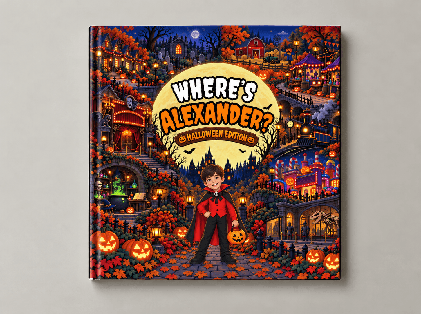 Halloween Edition personalized search-and-find book