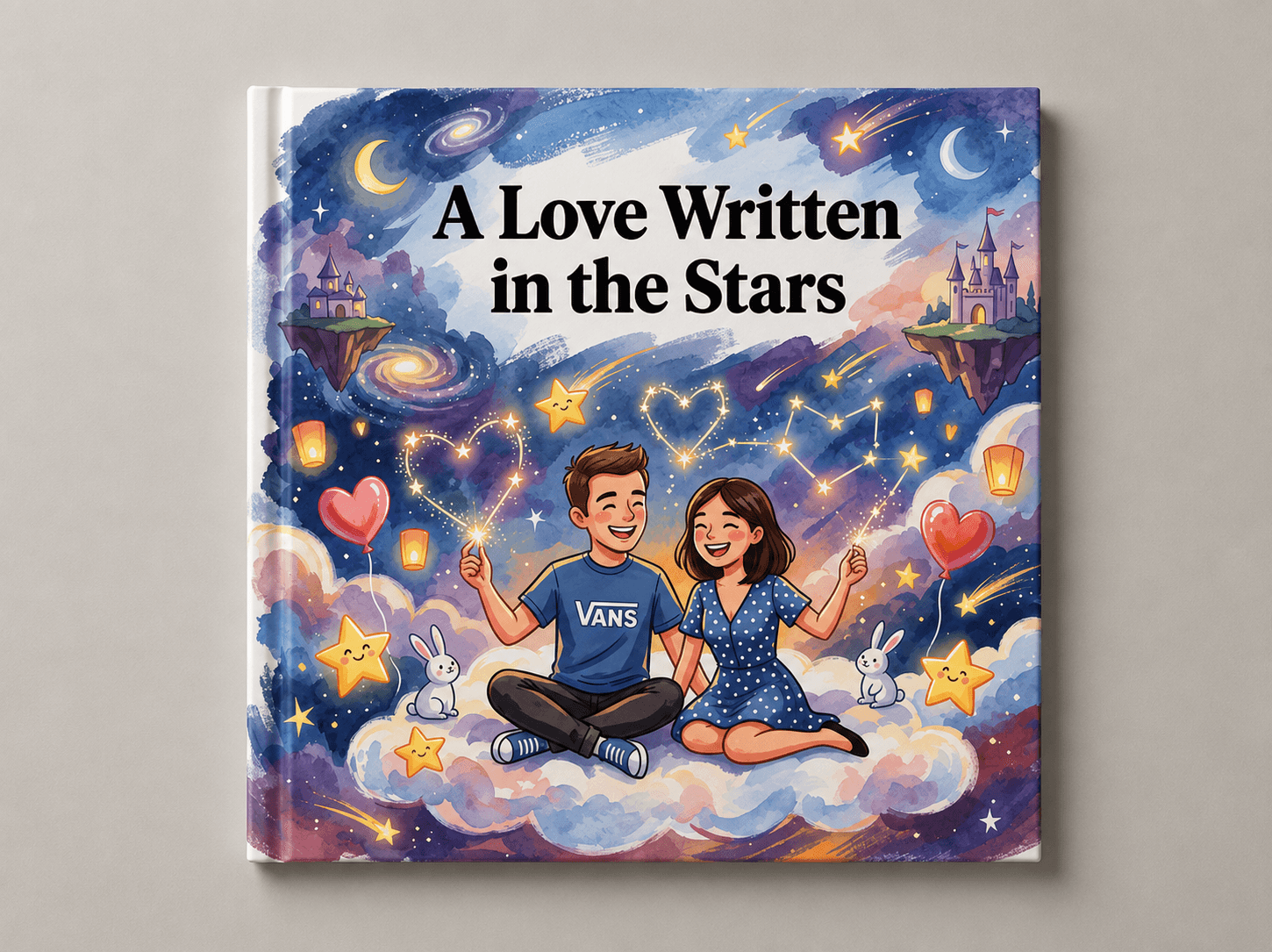 Personalized Valentine storybook gift preview